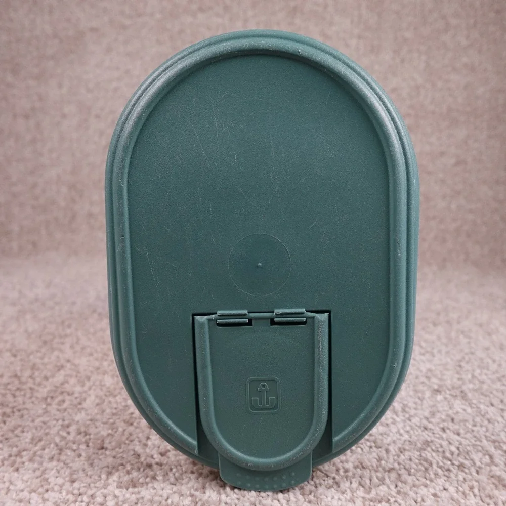 Anchor Hocking 1.5 Gallon Cereal Keeper Translucent Teal Green Flip Top Lid